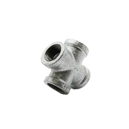 Thrifco Plumbing 1/8 Inch Galvanized Steel Cross 5218002